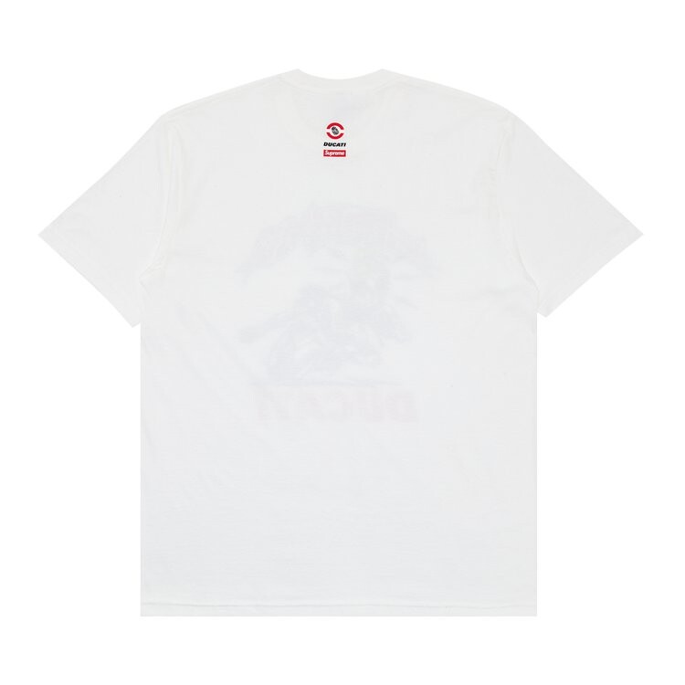 Футболка Supreme x Ducati Bike Tee, белый — фото 2