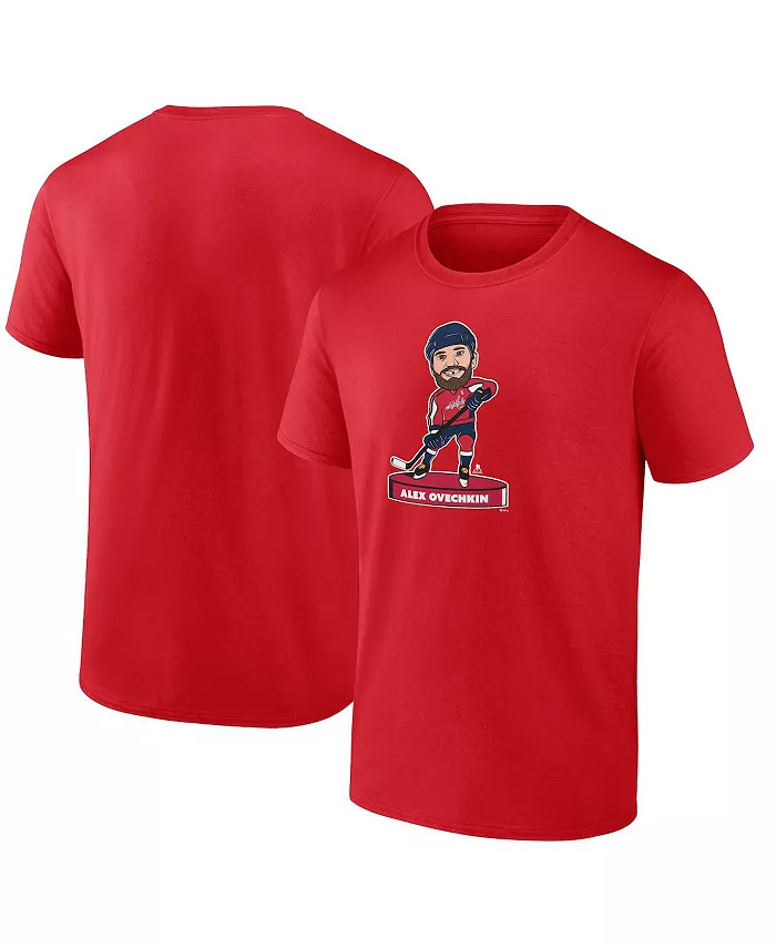 

Мужская футболка с боблхедом Александра Овечкина в стиле Washington Capitals, красная Fanatics