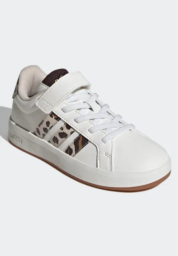 Детские кроссовки Adidas Sportswear, белый с кристально-льняным и кофейным оттенком — фото 2