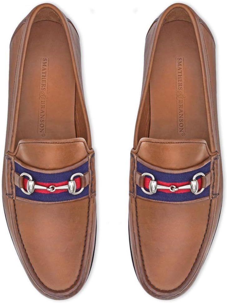 

Лоферы Navy Red Surcingle Downing Bit от Smathers Branson Smathers & Branson, красный/синий/темно-синий