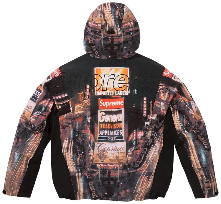 Куртка Supreme x The North Face Taped Seam Shell Jacket 'Times Square', разноцветный — фото 2
