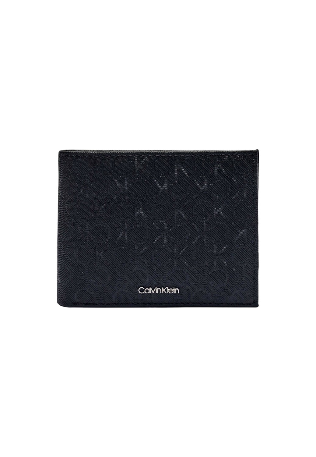

Кошелек мужской Calvin Klein кожаный с принтом, черный