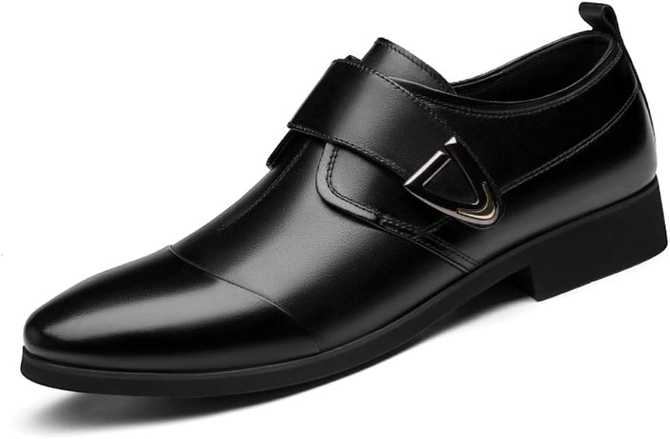 

Мужские туфли, праздничные свадебные вечерние туфли-монахи, британский стиль, офисные деловые кожаные туфли, коричневые - 41/UK 7.5/US 8 Grvpm