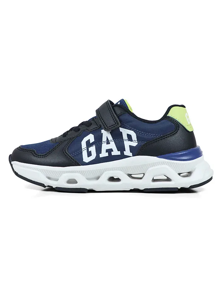Сникерсы на завязках и липучке GAP, темно-синий/черный