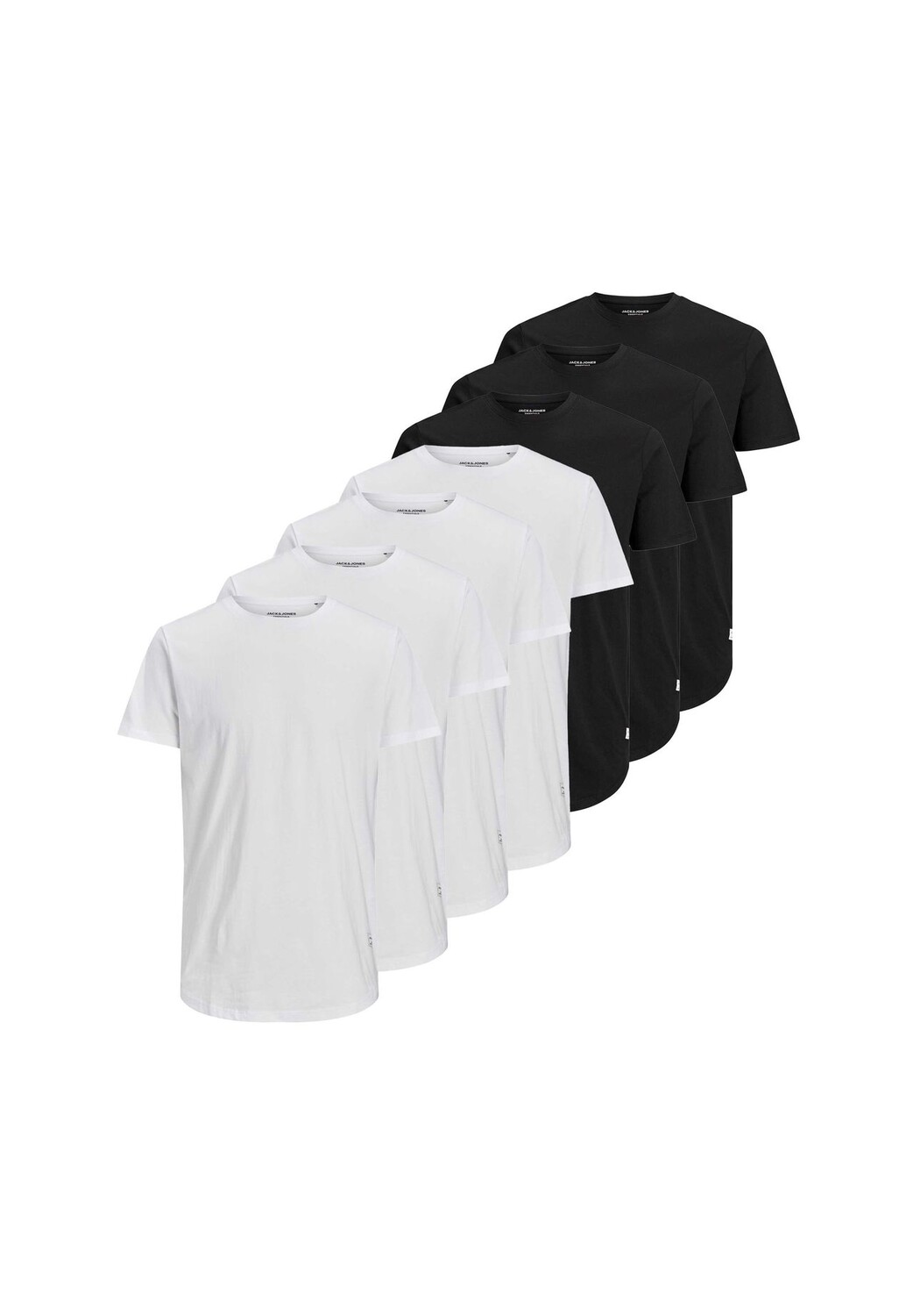 

Мужская футболка, 7 шт. - JJENOA TEE CREW NECK, базовая, хлопок JACK & JONES, черный