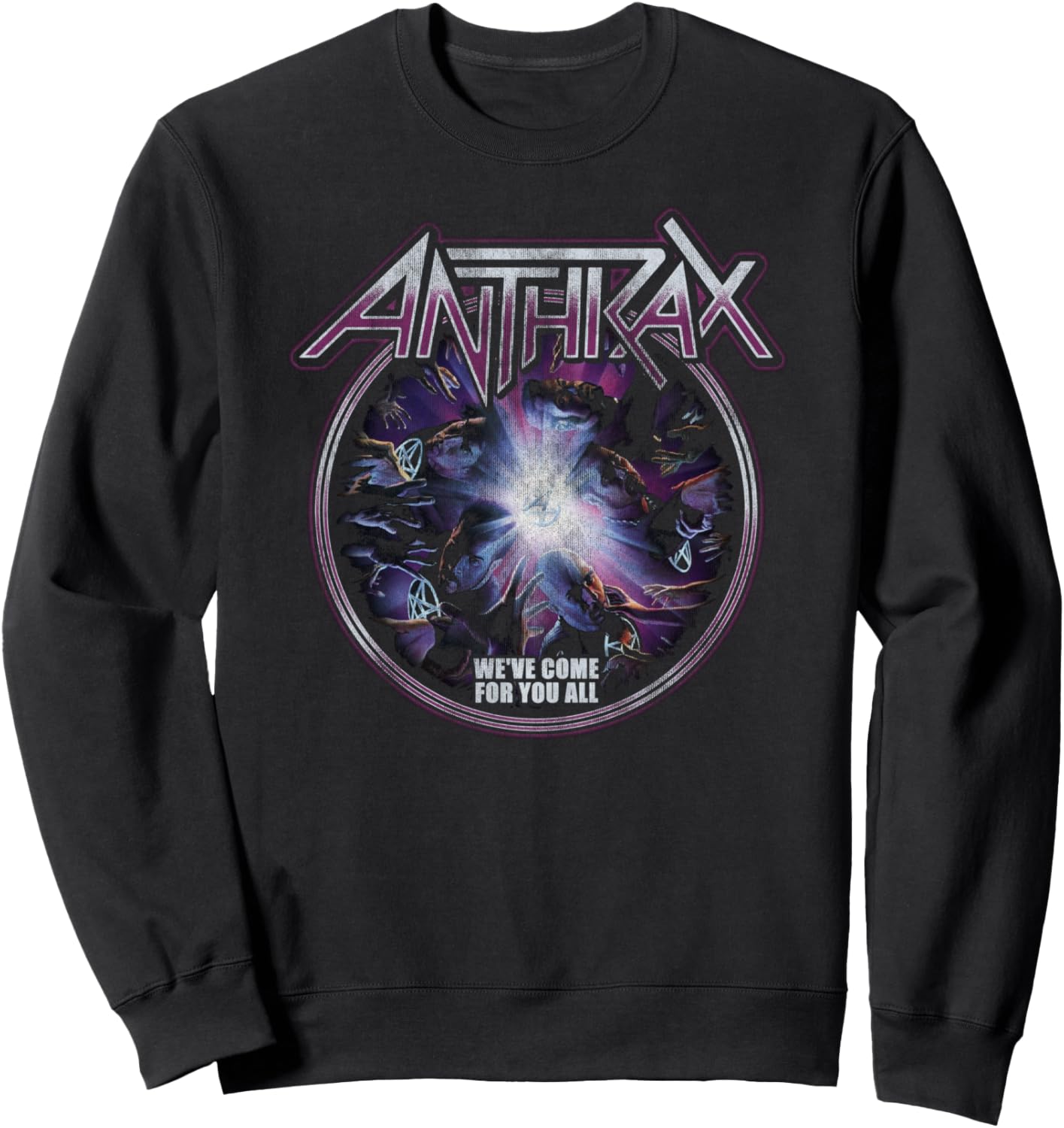 

Толстовка Anthrax - We've Come For You Swirl, черная Anthrax Official, Черный, Толстовка Anthrax - We've Come For You Swirl, черная Anthrax Official