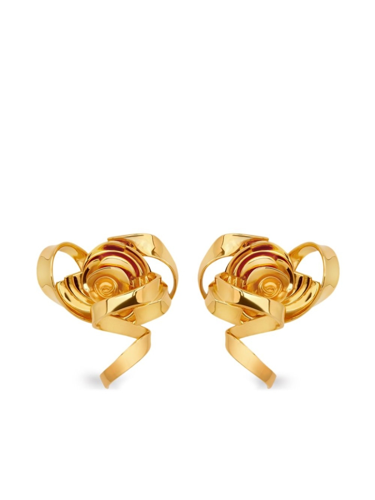 

Oscar de la Renta серьги Geometric Rose, золотой
