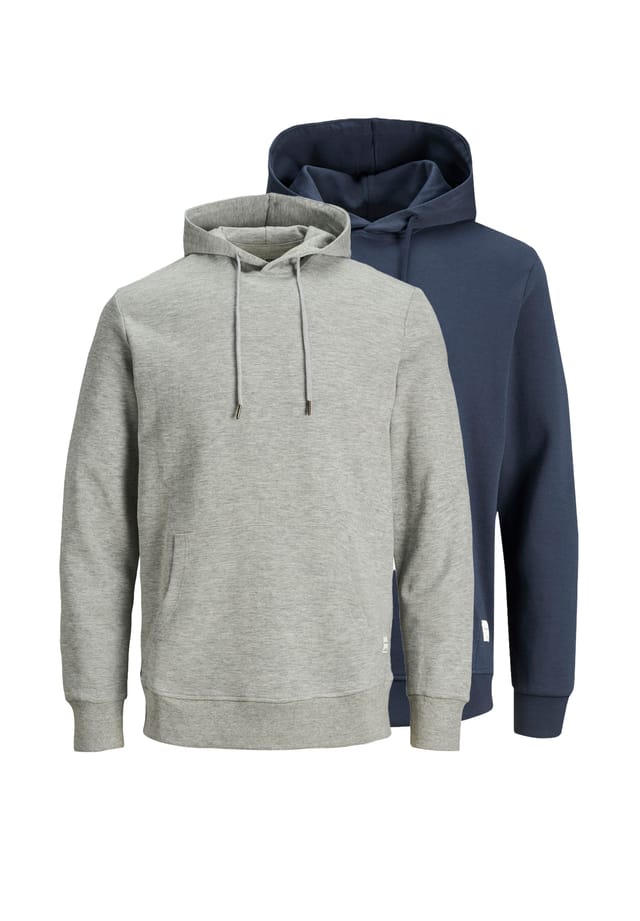 

Свитшот/Толстовка с капюшоном комплект из 2 пар базовый Jack & Jones, мультиколор