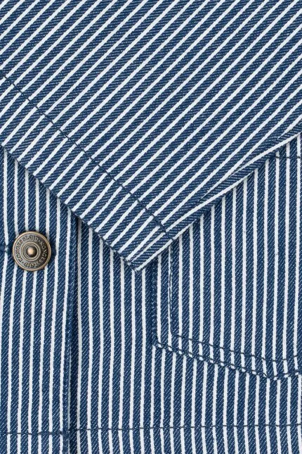 Куртка короткая из хлопка LUC SHIRT JACKET Konges Sløjd, синий — фото 4