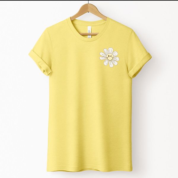 

Футболка с принтом SWSmiley blooming daisies Simply Sage Market, Yellow