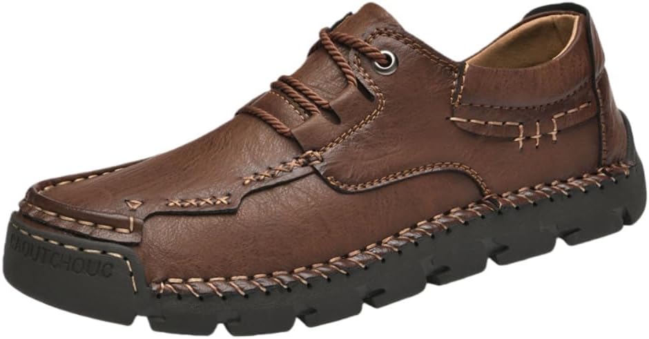 

Мужские повседневные кожаные туфли Hhhchpm, ботинки-чукка до щиколотки, слипоны, легкие лоферы, средние по высоте, для прогулок и вождения, коричневый