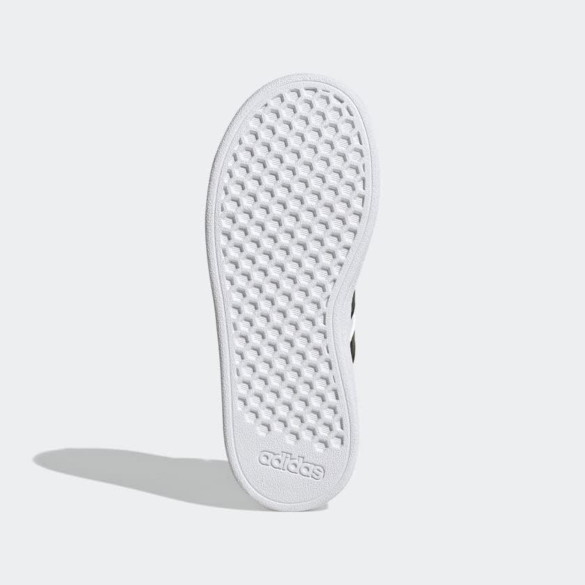 Кроссовки Adidas Kids' Grand Court 2.0, белый/зеленый/синий — фото 4