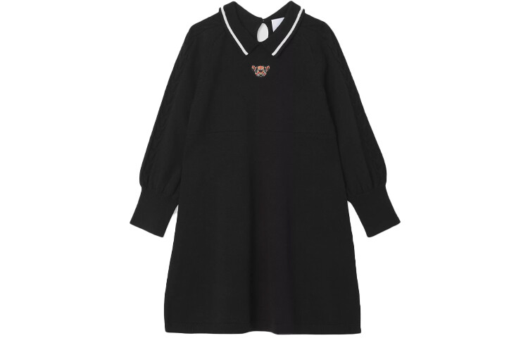 

Детское платье Burberry Kids, цвет Black