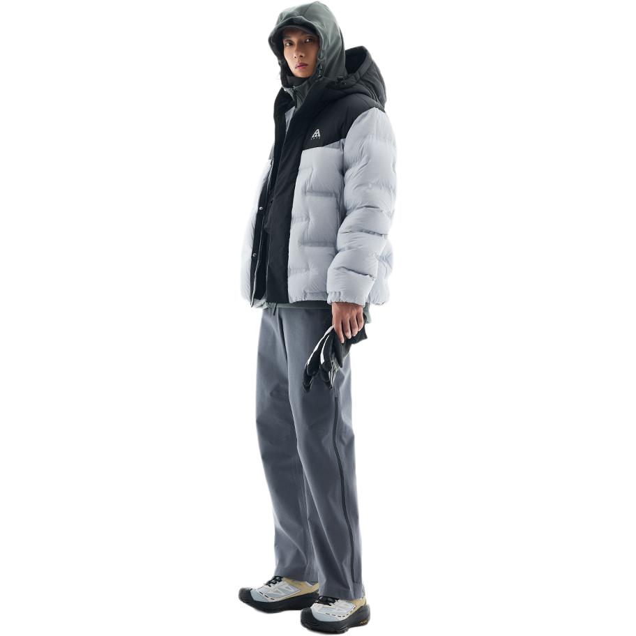

Куртка пуховая мужская Anta Outdoor Collection Пыльно-серый/Черный базовый, Известняковая грязь/Черный базовый