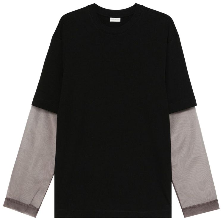 

Футболка Dries Van Noten Hemal T-Shirt 'Black', черный
