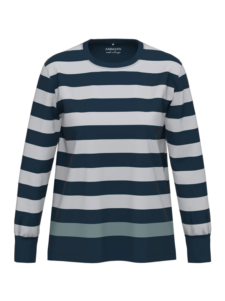 

Ammann Пижамная кофта Mix & Match лавандово-голубого цвета