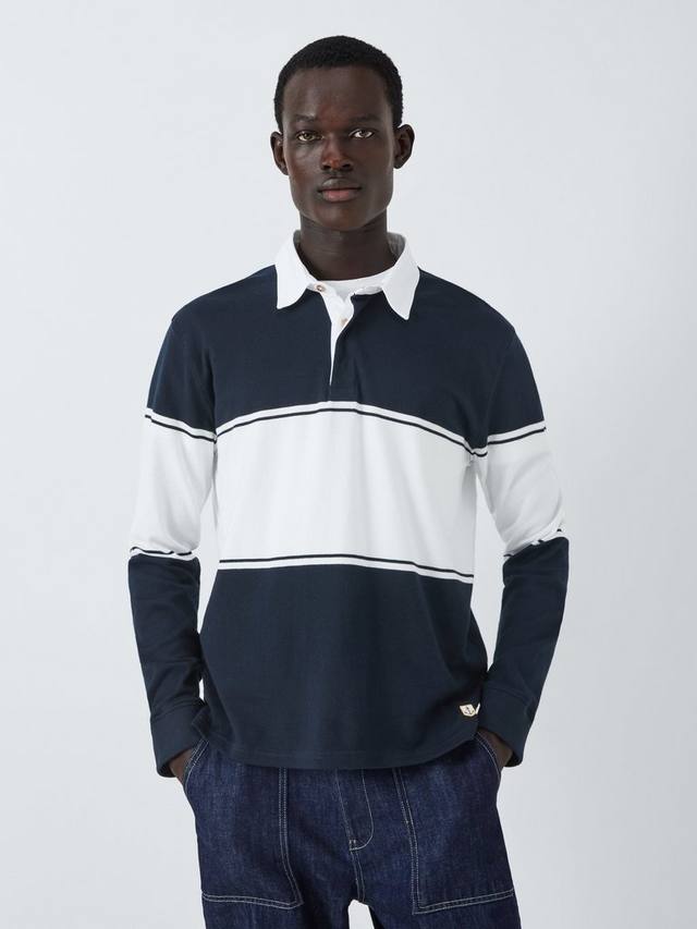 

Свитер с воротником поло Armor Lux, цвет Rich Navy/Milk