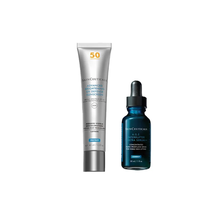SKINCEUTICALS Набор сывороток для лица с осветлением темных пятен и защитой от солнца, Dark Spot Lightening Brightening Lotion 30ml+Sun Protection Mini Umbrella 40ml — фото 3