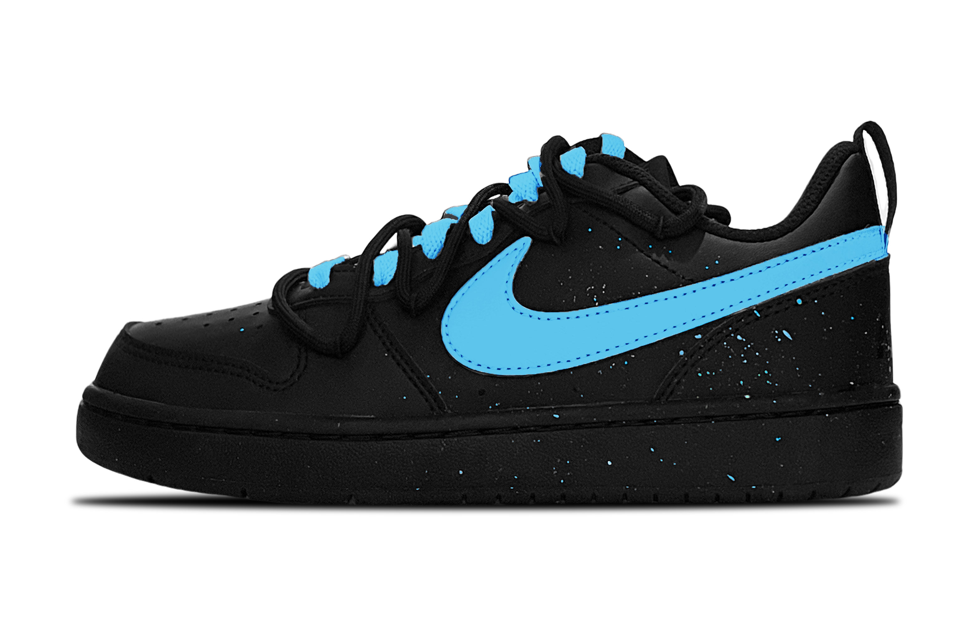 

Низкие детские кроссовки для скейтбординга Court Borough для подростков Nike, черный/синий