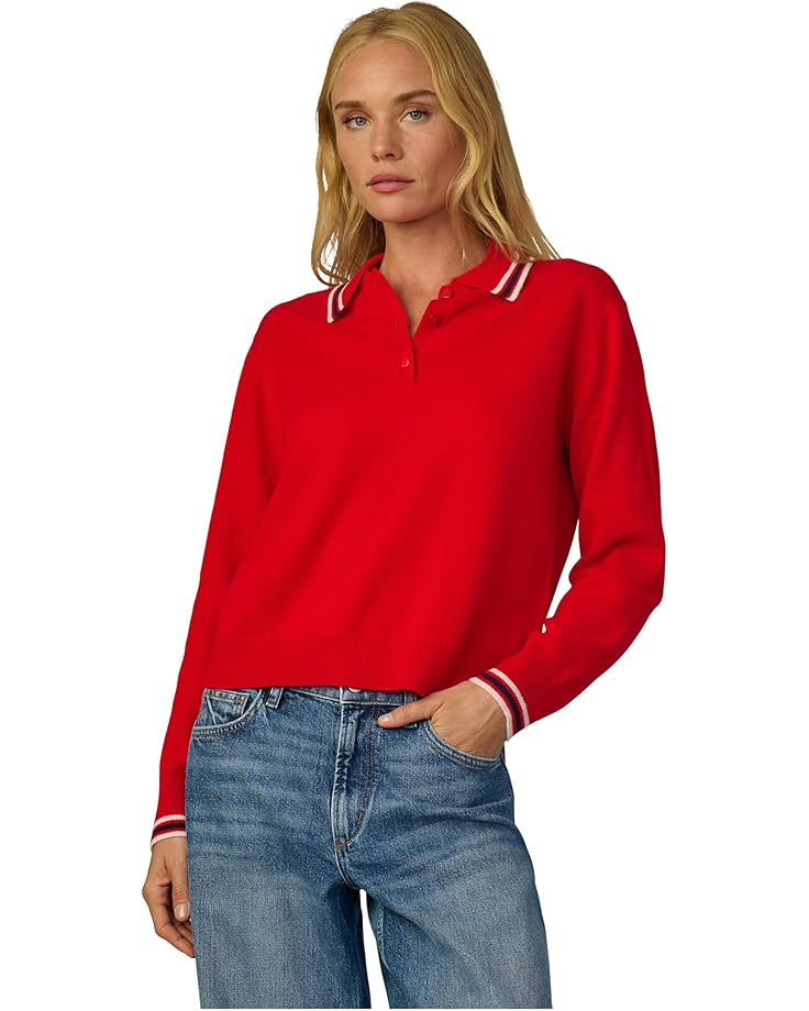 

Женский свитер Joe's Jeans The Long Sleeve Cashmere Polo, Cherry Red
