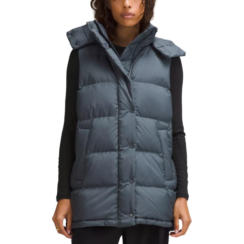 

Lululemon Пуховая жилетка Wunder Puff Series для женщин, Oil Gray/Belgian Blue/Oil Grey/Belgian Blue