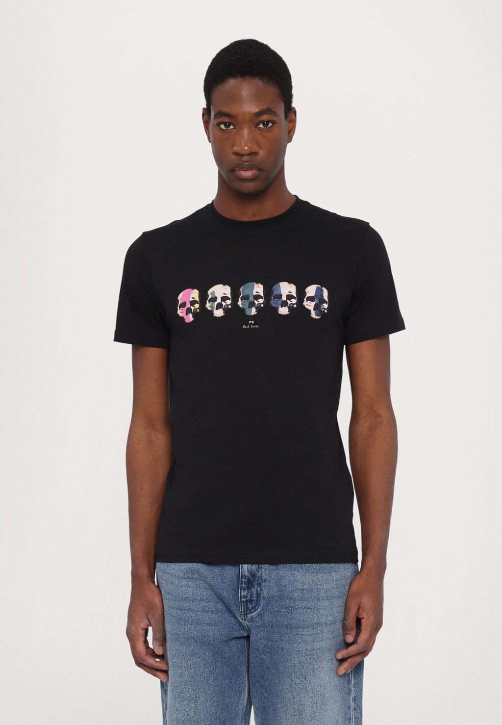 

Футболка с принтом SLIM FIT MULTI SKULL PS Paul Smith, черный