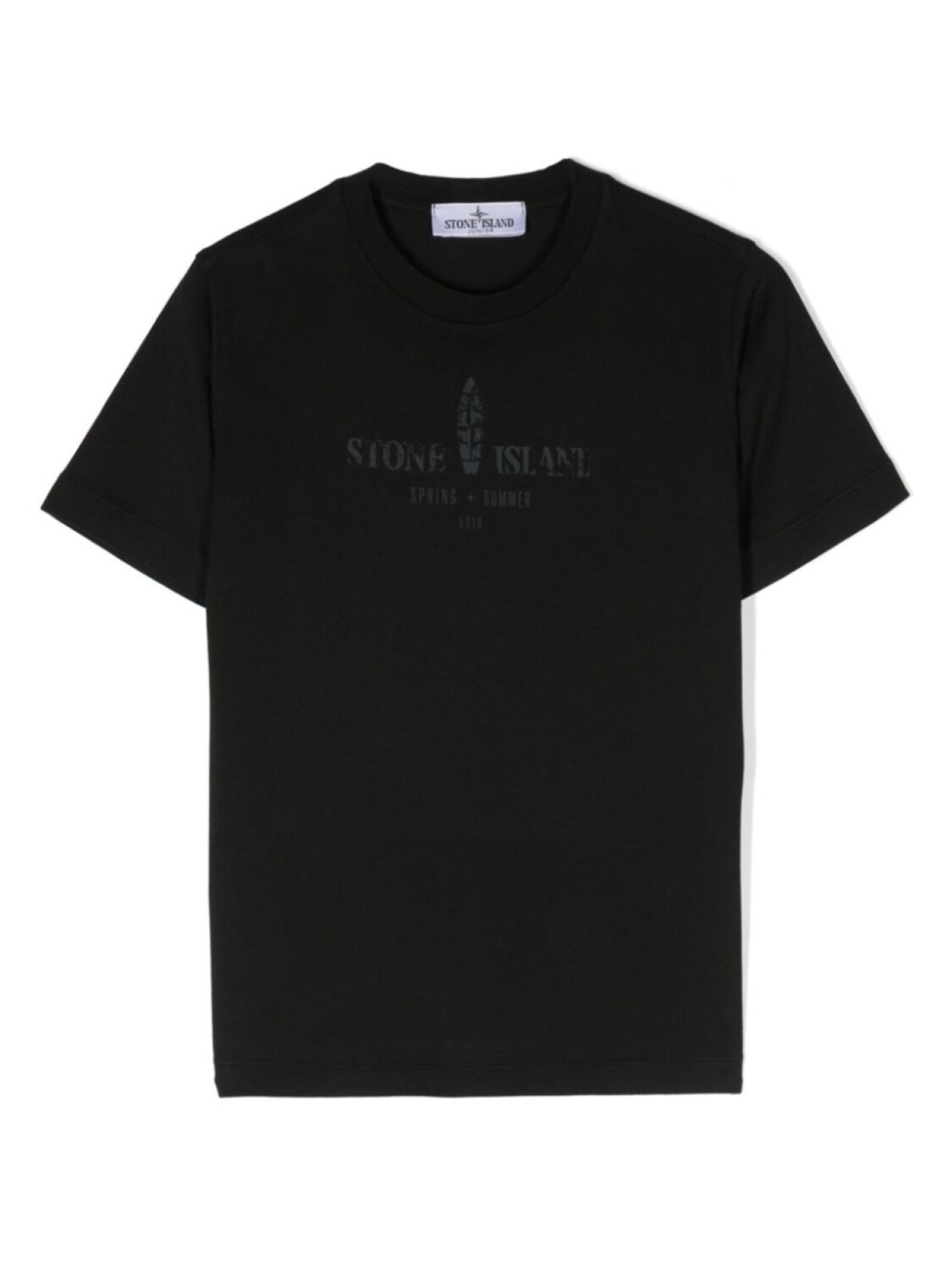

Stone Island Junior футболка с принтом Compass, черный