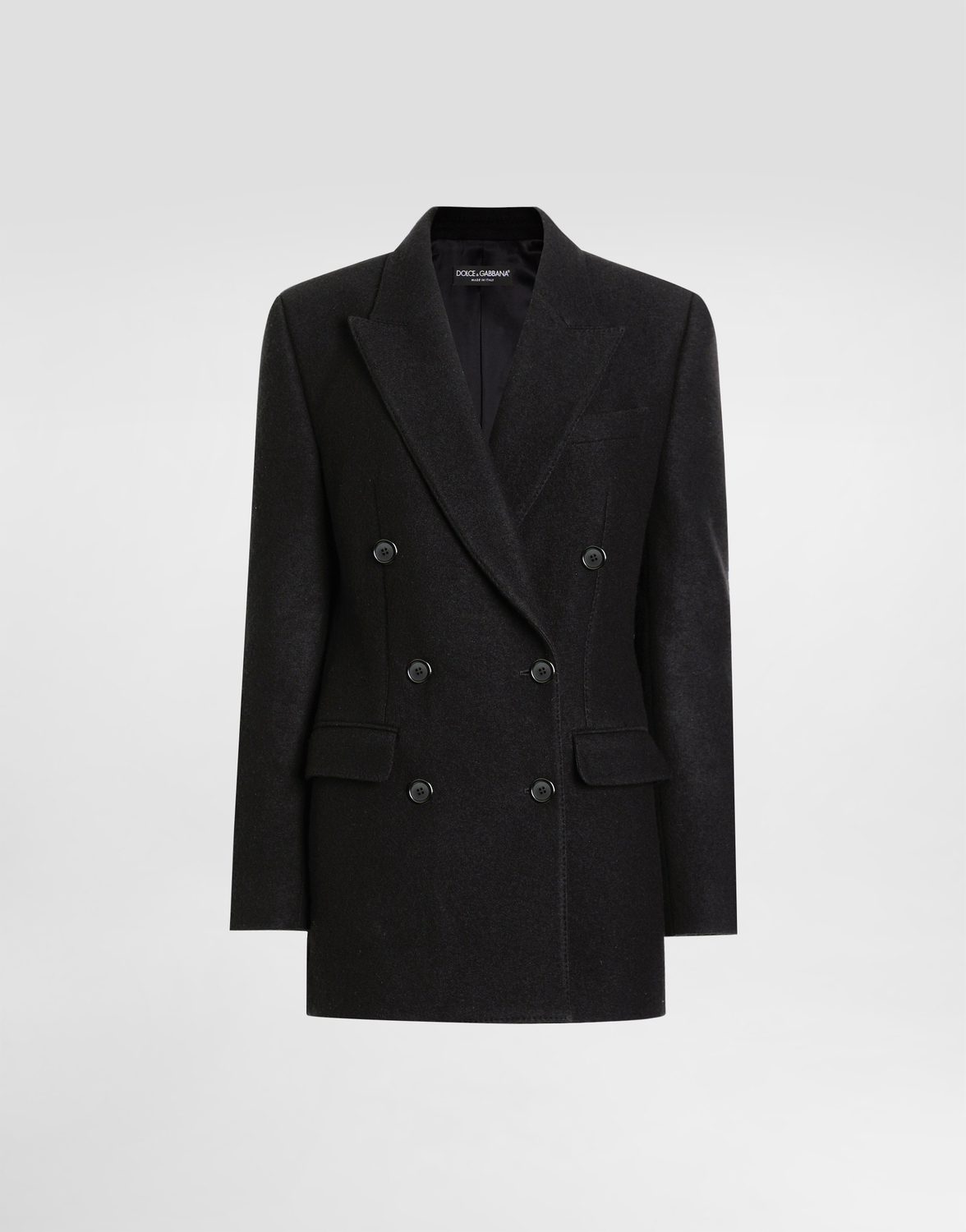 

Пиджак из шерстяной ткани Dolce & Gabbana, черный