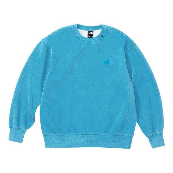 

Свитер x the north face pigment printed crewneck 'blue' Supreme, синий