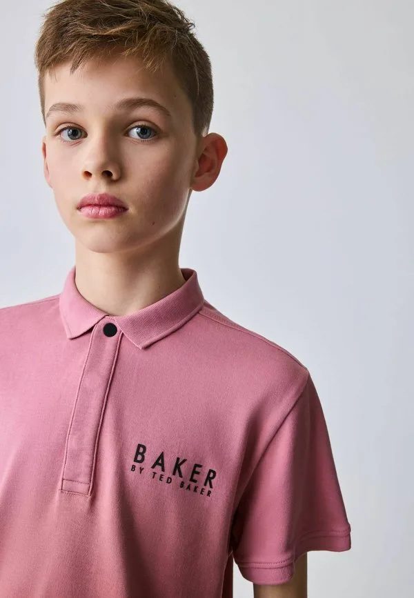 Рубашка-Поло стандартного кроя Baker By Ted Baker, Mauve Ombre — фото 3