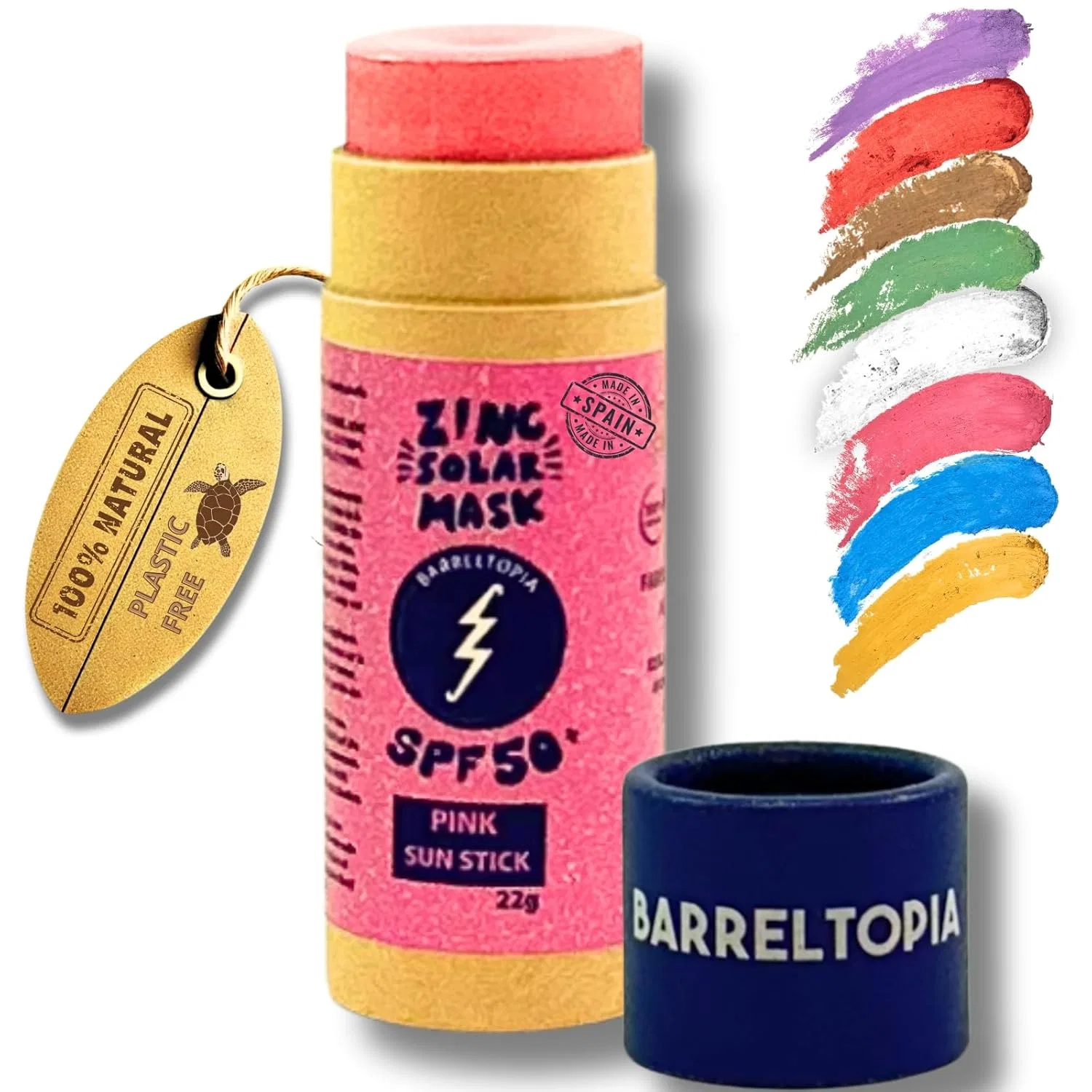 Солнцезащитный стик для лица SPF 50+ от Barreltopia Barreltopia, Pink