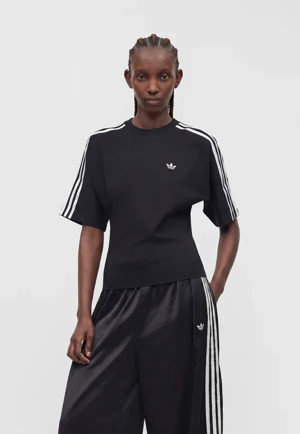 Футболка с принтом Adidas Originals Slim Tee, черный — фото 4
