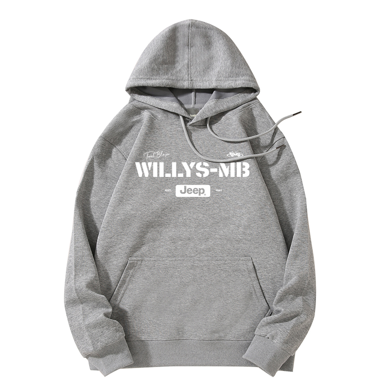 

Толстовка Unisex Hooded Moderate Heavyweight Jeep, heather серый