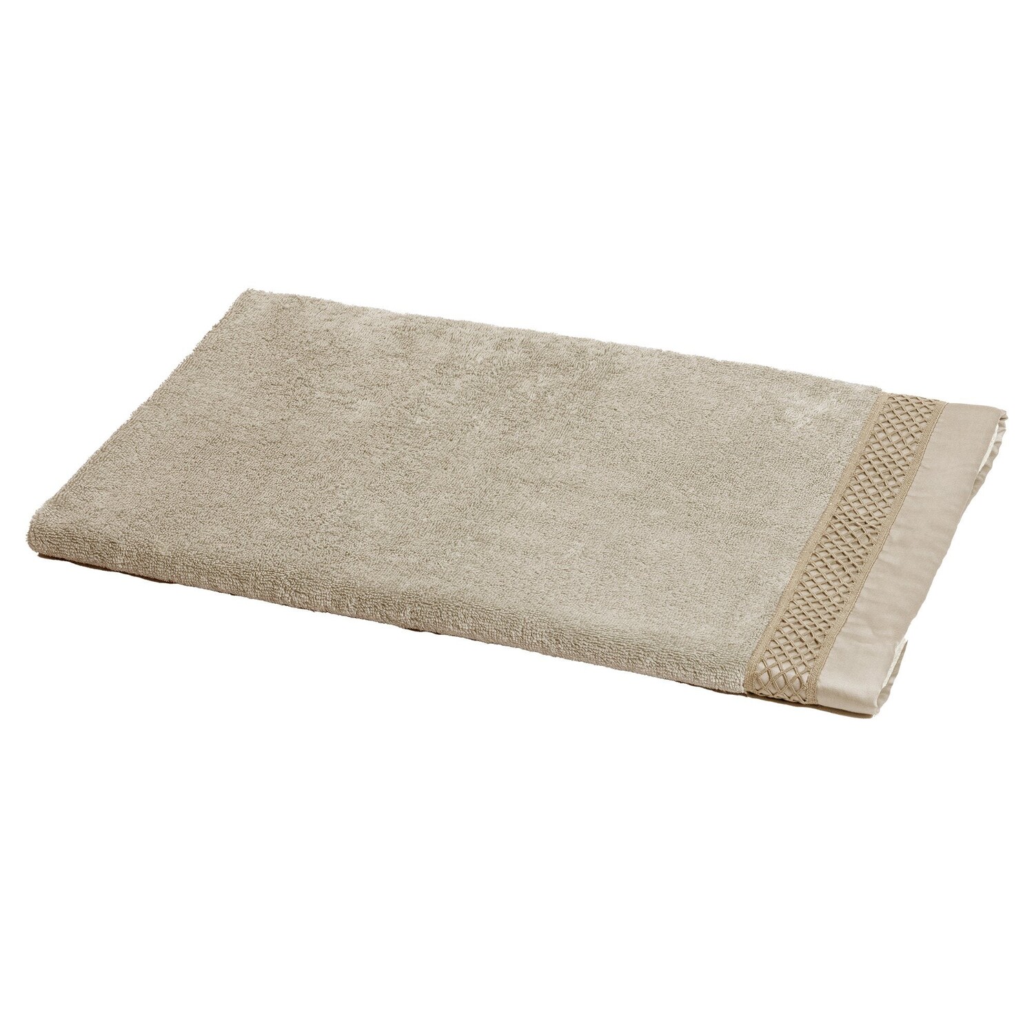 

Махровое банное полотенце с атласной и кружевной оборкой - Brio Dea, цвет Beige