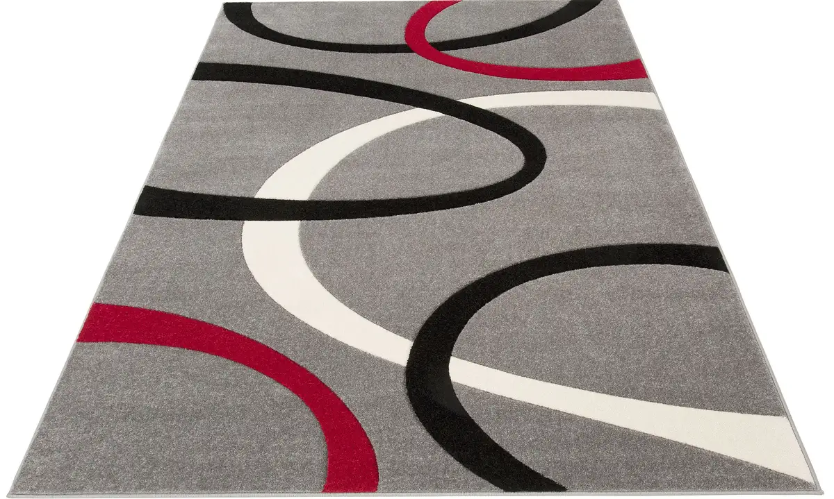 

Ковер для дома "Bill", прямоугольный, с контурным вырезом ручной работы, короткий ворс, элегантный, 3D-дизайн My home 60х90 см, серый