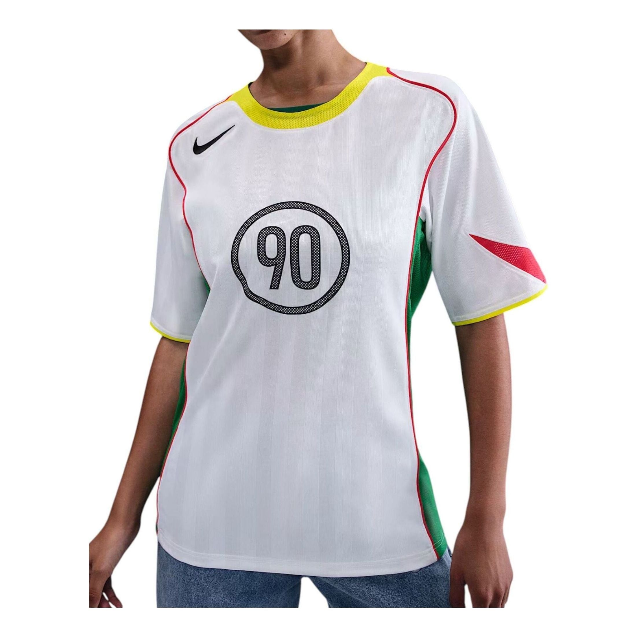 

Футбольная майка Nike Total 90 Dri-FIT, цвет «белый Opti Yellow»