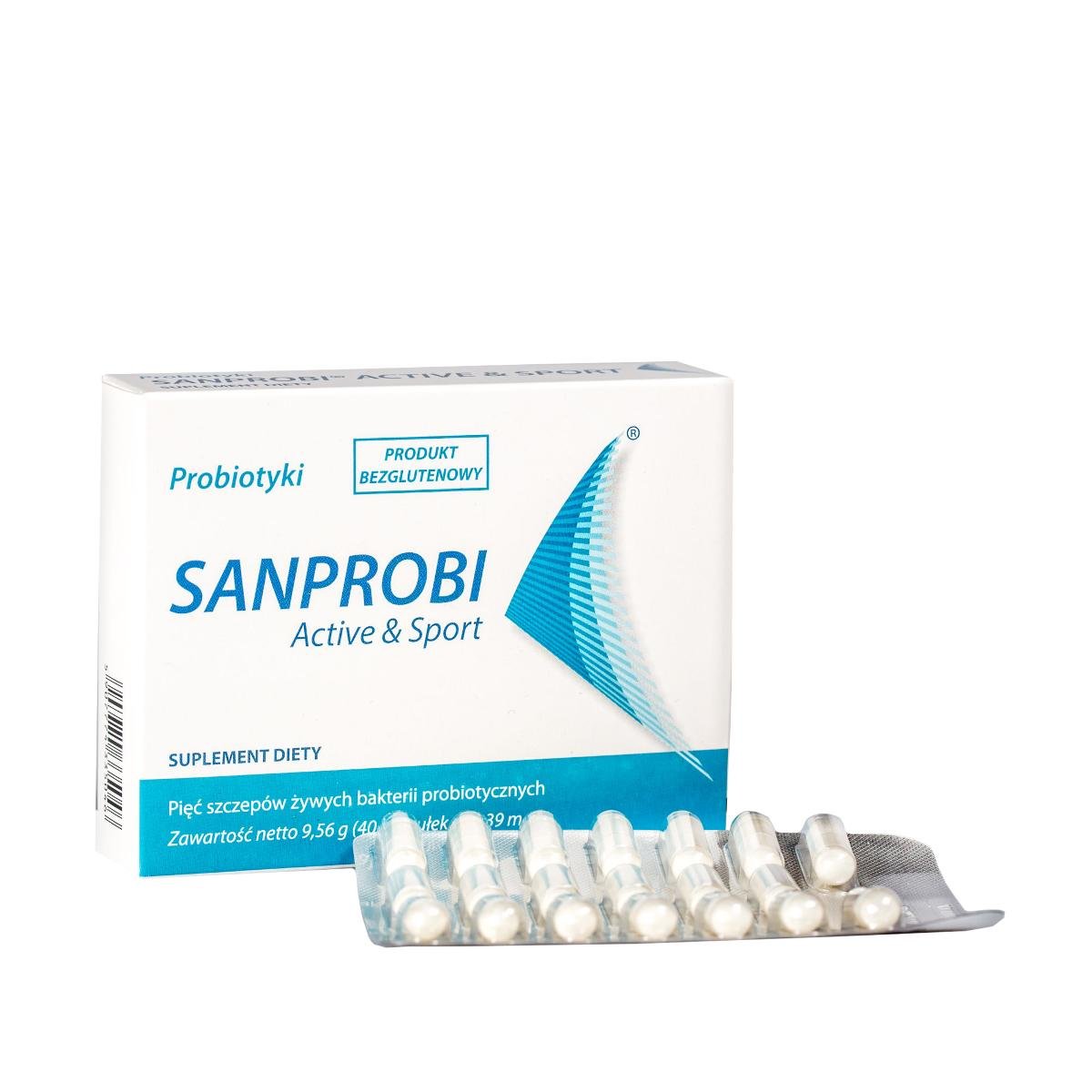 

БАД, Санпроби Актив&Спорт, БАД, 40 капсул Sanprobi