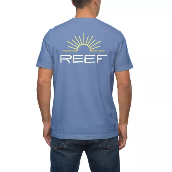 

Мужская футболка с принтом Reef, цвет steel blue