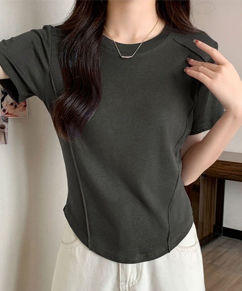 

Женская футболка с круглым вырезом Miniministore, темно-серый