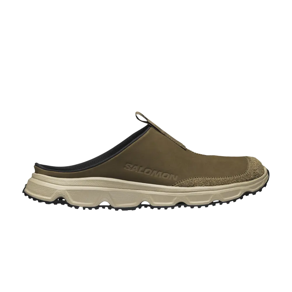 Шлепанцы RX Slide Leather Advanced Salomon, коричневый