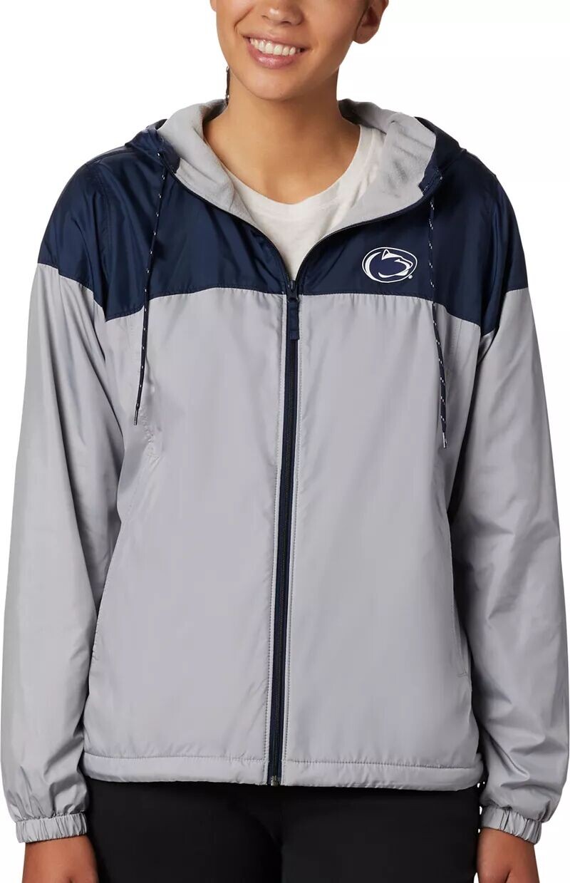 

Женская куртка Columbia Penn State Nittany Lions синяя/серая CLG с подкладкой вперед
