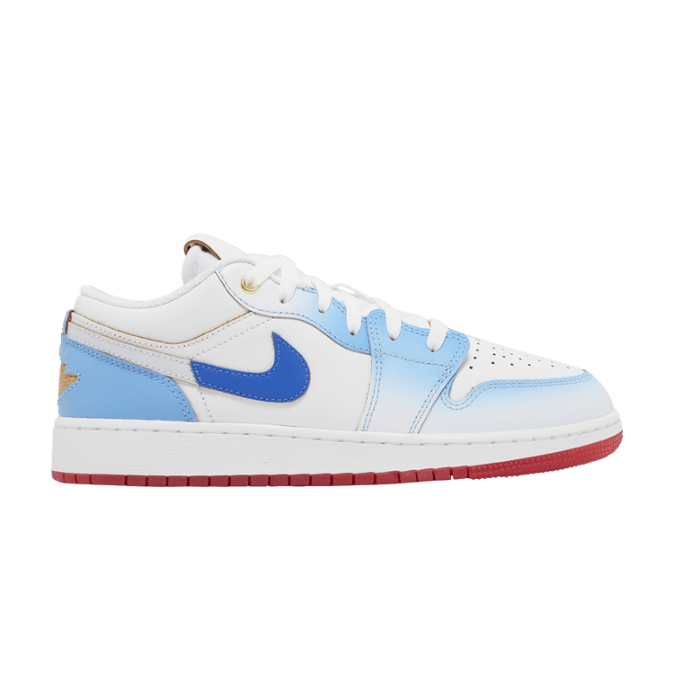 

Кроссовки Air Jordan Air Jordan 1 Low SE GS 'Blue Gradient', белый
