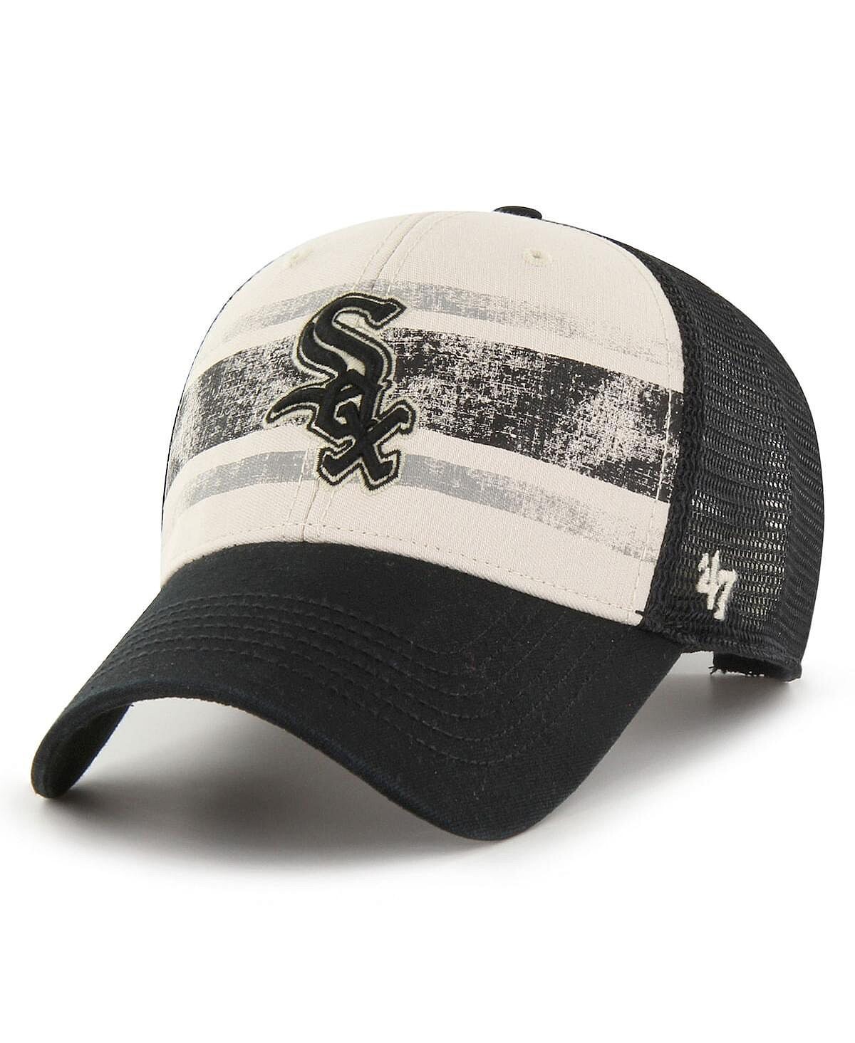 

Мужская регулируемая кепка черного цвета Chicago White Sox Breakout MVP Trucker '47 Brand