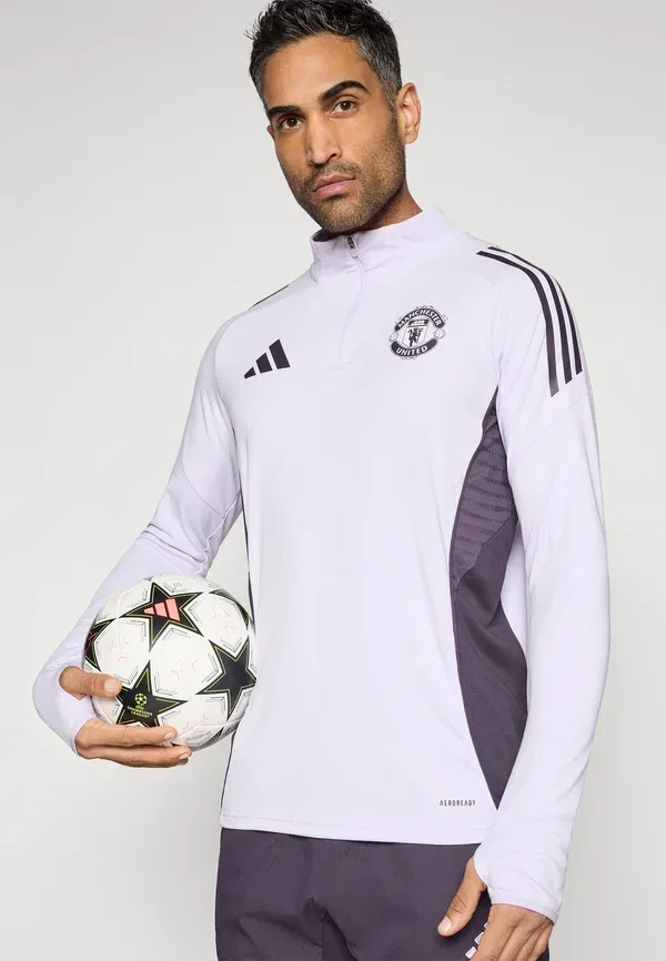Тренировочная футболка Manchester United 25/26, Adidas Performance, фиолетовый оттенок/аврора черный — фото 4
