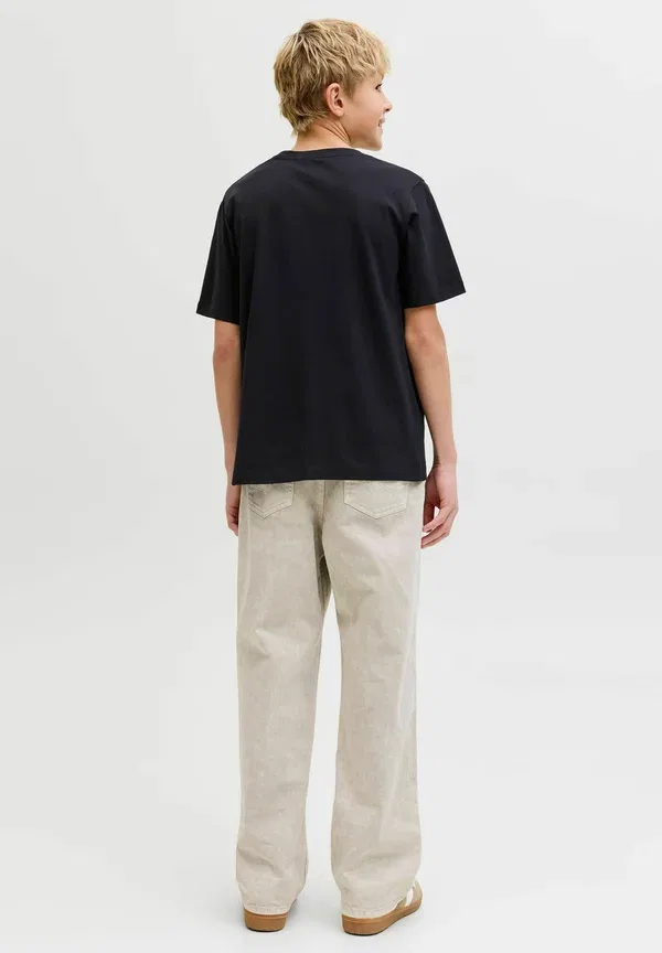 Футболка Jack & Jones Junior Jjejeff logo tee ss sn jnr print t-shirt, черный — фото 3