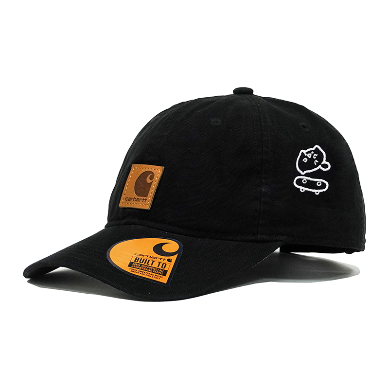 

Carhartt Хлопковая бейсболка унисекс черная, Black