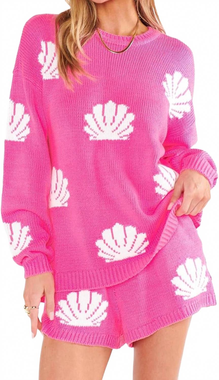 

Show Me Your Mumu Вязаные шорты Boardwalk ярко-розового цвета