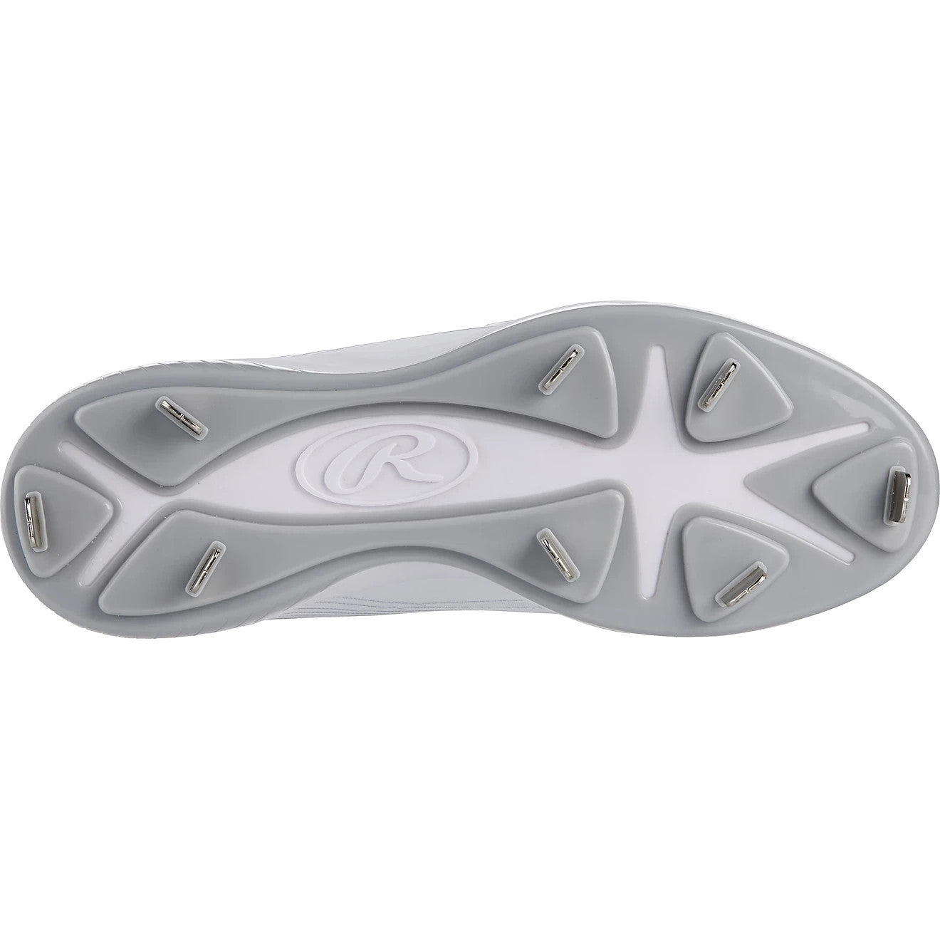 Мужские белые бейсбольные бутсы Rawlings Bullpen 174930 со шнуровкой и металлическим покрытием ZAP505 Rawlings, белый — фото 4