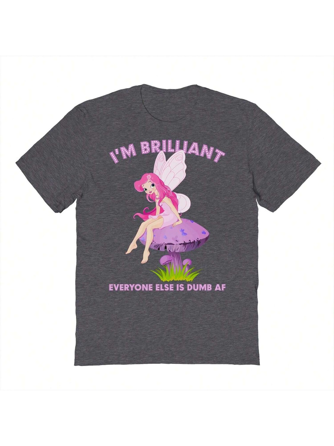 

Футболка хлопковая Pop Creature Brilliant Graphic Dark Heather с короткими рукавами, темно-серый