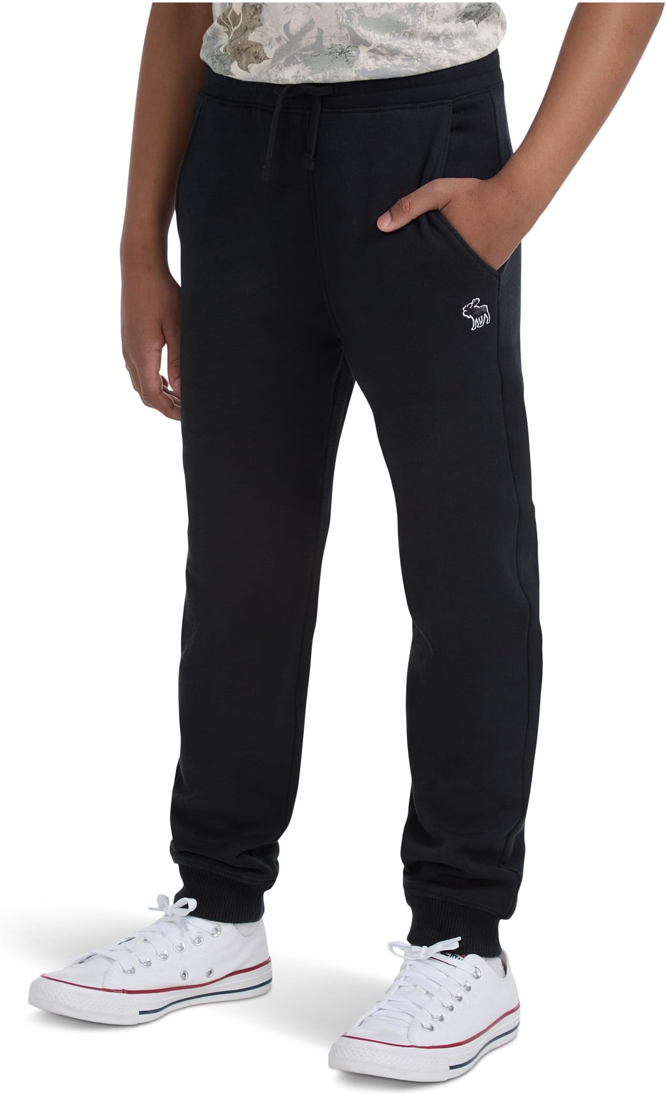 

Брюки abercrombie kids Essentials Fleece Joggers, цвет ANF Anthracite